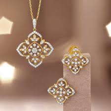 Diamond Pendant Set